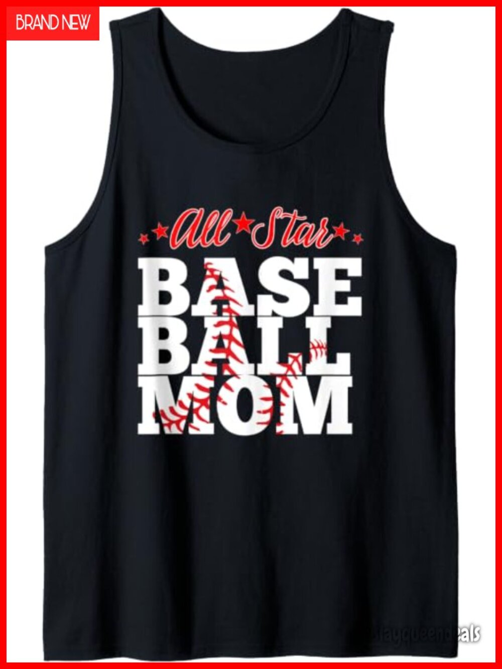 Baseball Mom Stars Tank Top Classic Fit Scoop Neck Sleeveless